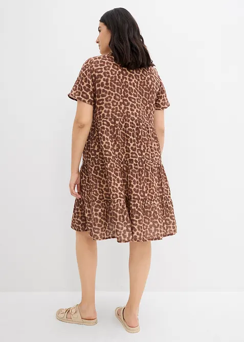 Kl&auml;nning av mjuk muslin, bonprix