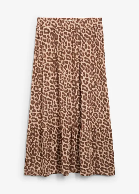 Jerseykjol i viskosmix, bonprix