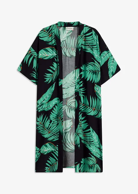 Kimonoblus i följsam viskos, bonprix