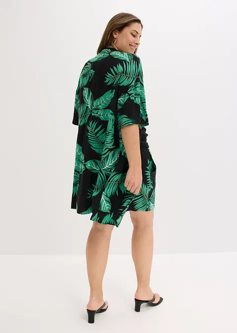 Kimonoblus i följsam viskos, bonprix