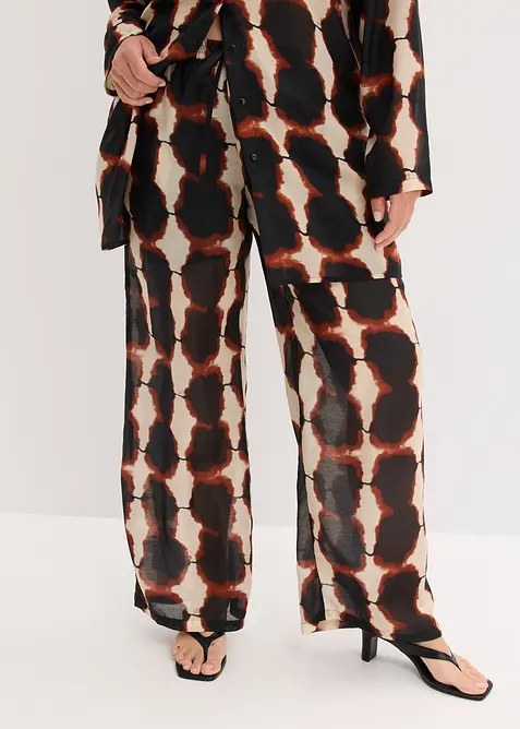 Vid byxa med batikmönster, bonprix