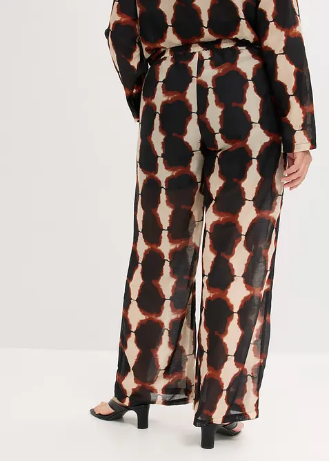 Vid byxa med batikmönster, bonprix