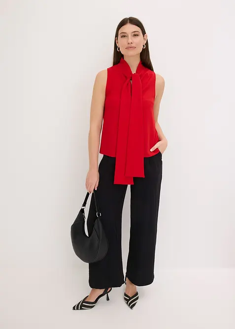 Ärmlös topp med knytband, bonprix