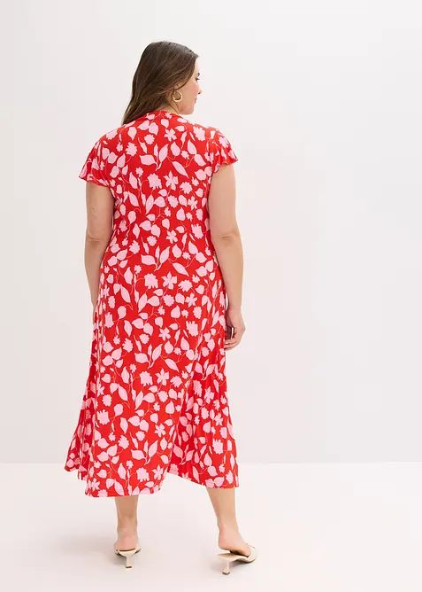 M&ouml;nstrad jerseykl&auml;nning av mjuk viskosmix, bonprix