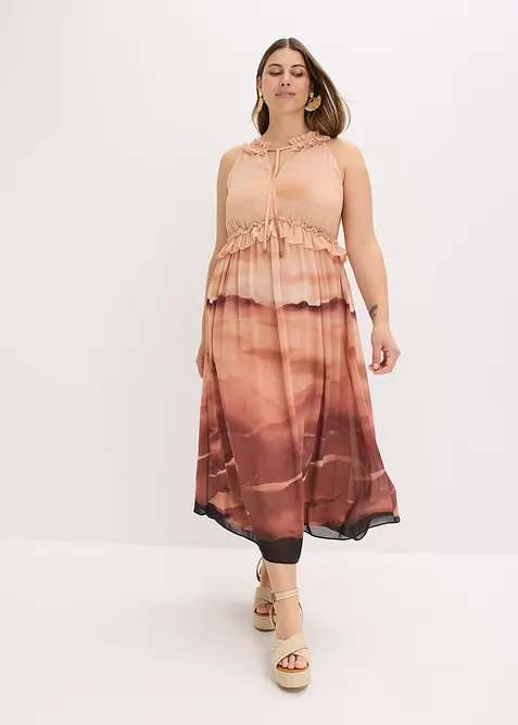 Chiffongklänning, bonprix