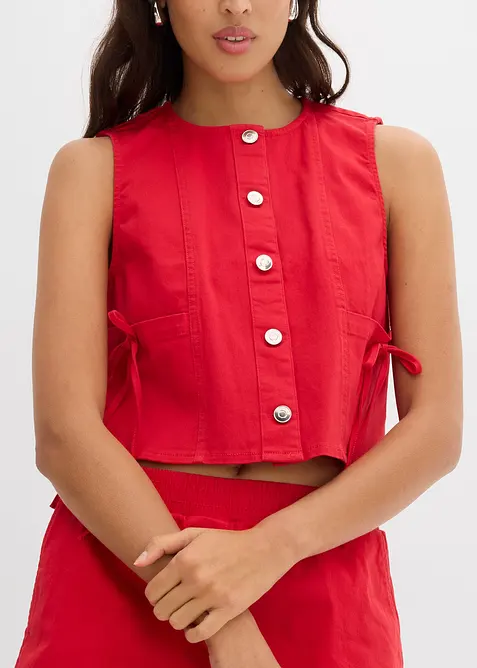 Twillväst i stretchig bomullsmix, bonprix