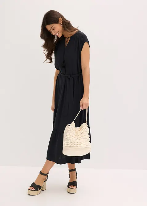 Skjortklänning med mjukt fall, bonprix