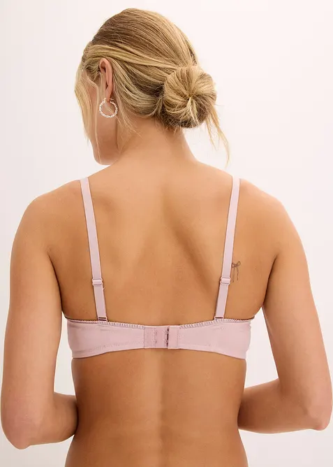 Bygel-BH med formpressade kupor och mjuk, ekologisk bomull (2-pack), bonprix