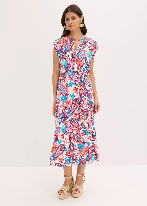 Skjortklänning med mjukt fall, bonprix