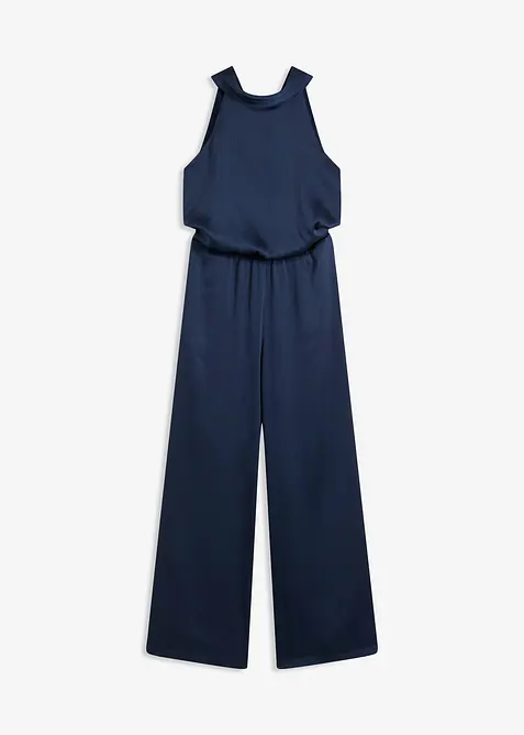 Jumpsuit i satin med struktur, bonprix