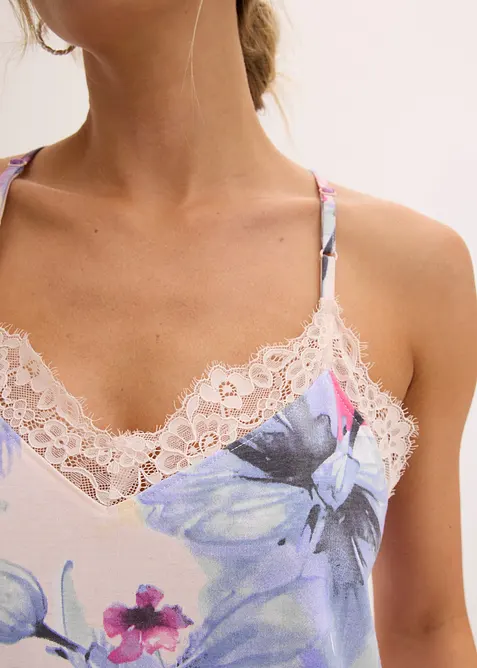 Kort nattlinne av mjuk viskosmix, bonprix