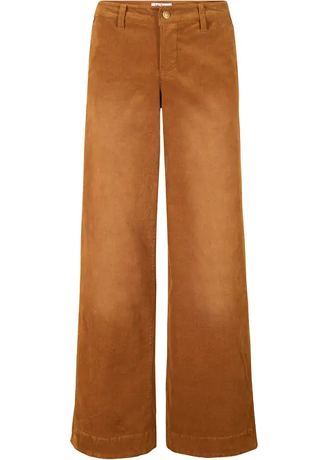 Stretchig vid manchesterbyxa, bonprix