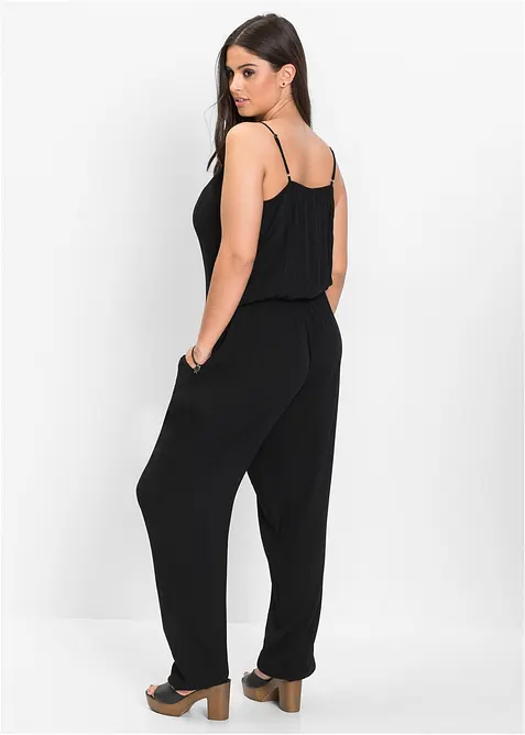 Jumpsuit i viskosmaterial med struktur, bonprix