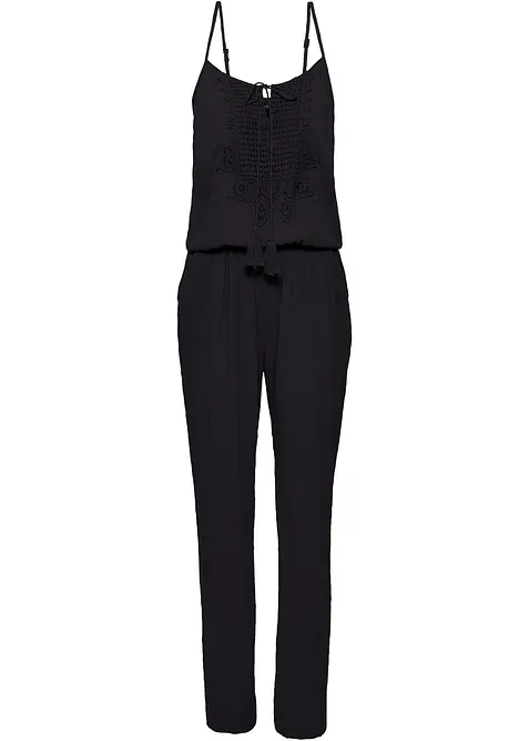 Jumpsuit i viskosmaterial med struktur, bonprix