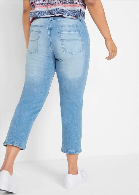 Mjukisjeans, 7/8-längd, bonprix