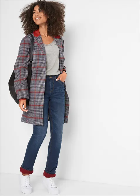 Fodrade jeans High Waist, Straight, bonprix