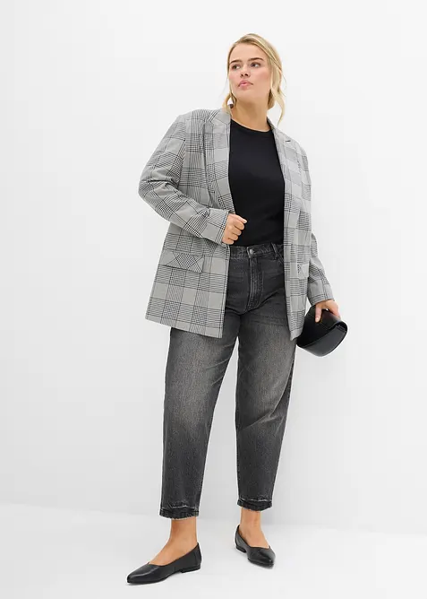 Mom Jeans High Waist, cropped, bonprix