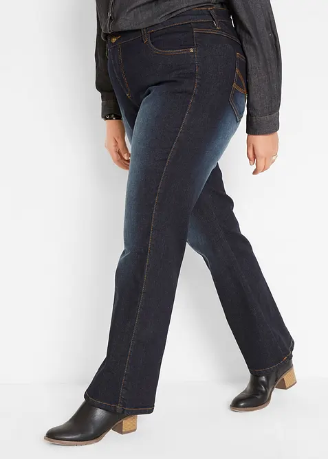 Bootcut Jeans Mid Waist, Shaping, bonprix