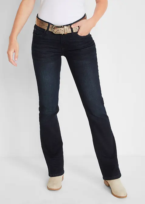 Bootcut Jeans Mid Waist, Stretch, bonprix