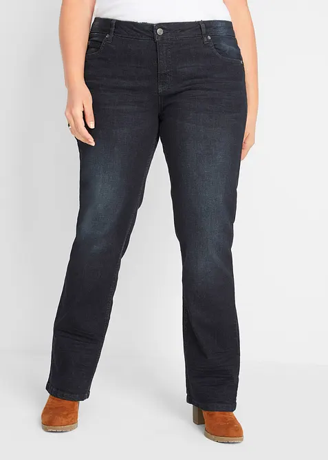 Bootcut Jeans Mid Waist, Stretch, bonprix