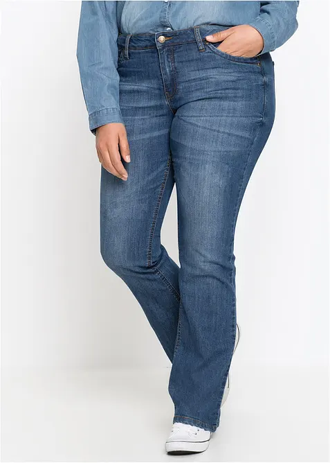 Bootcutjeans Mid Waist, stretch, bonprix