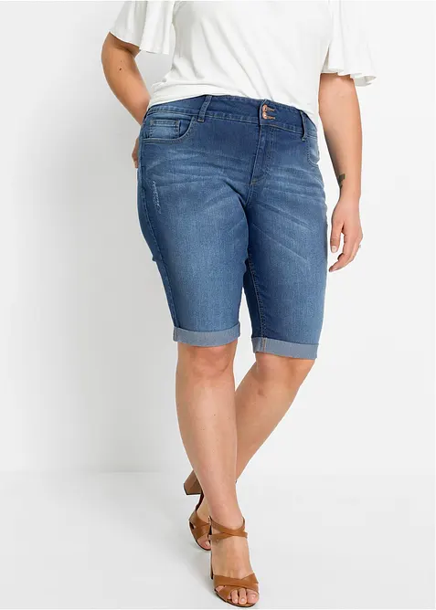 Jeansbermudas Mid Waist, bonprix
