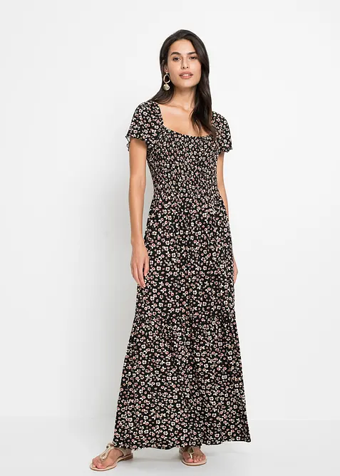 Maxiklänning av viskosmix, bonprix