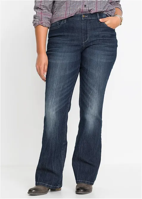 Bootcut Jeans High Waist, Comfort Stretch, bonprix
