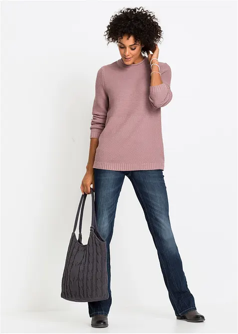 Bootcut Jeans High Waist, Comfort Stretch, bonprix