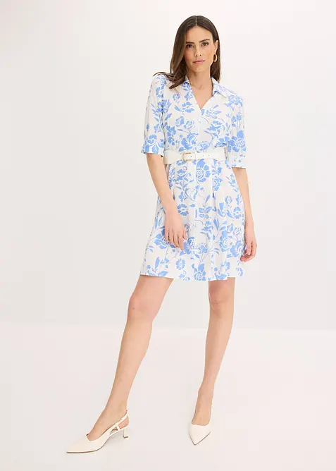 Blusklänning i viskos, bonprix