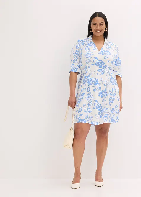 Blusklänning i viskos, bonprix