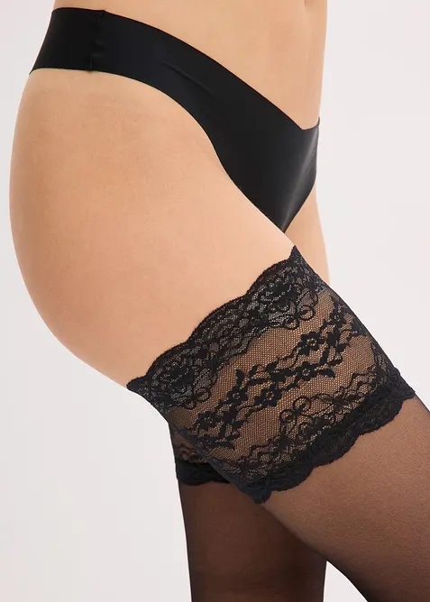 Stay-ups med spets (20 den), bonprix