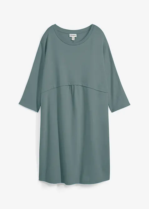 Trikåklänning i ekologisk bomull, bonprix