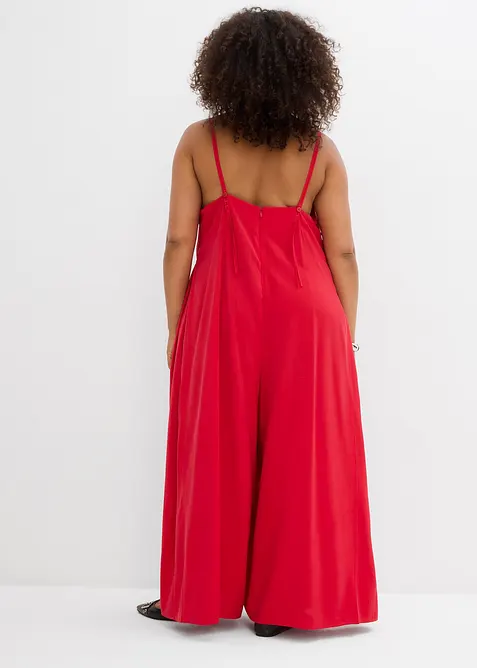 Jumpsuit i viskosmix med justerbara axelband, bonprix
