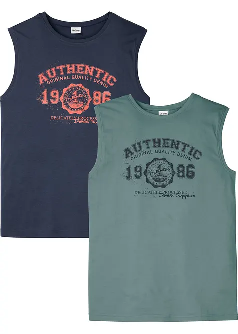 Linne i hudv&auml;nlig ekologisk bomull (2-pack), bonprix