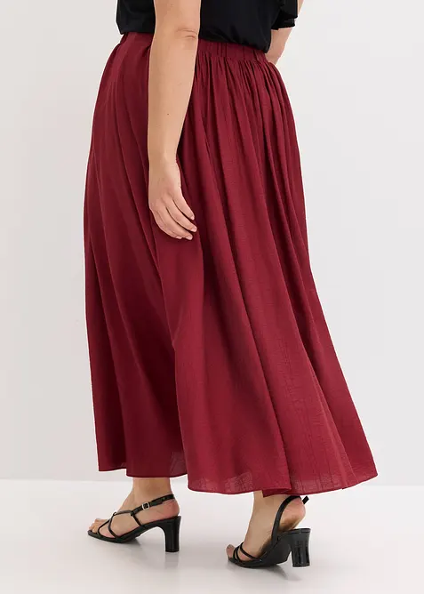 Maxikjol i krinklat material med struktur, bonprix