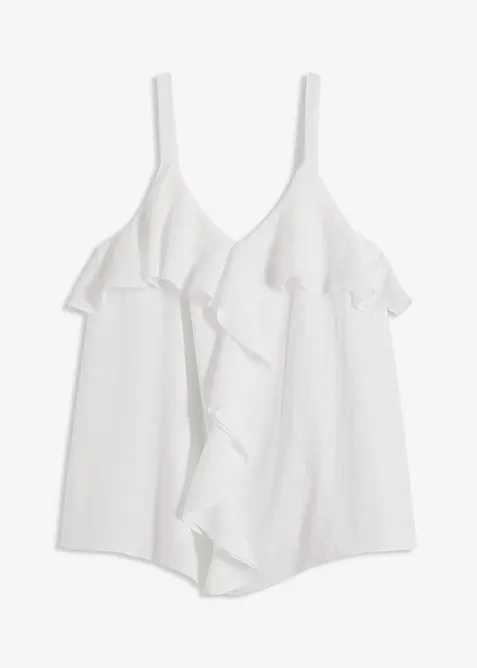 Linne i glansig satin, bonprix