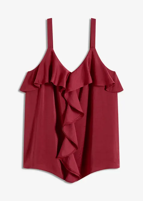 Linne i glansig satin, bonprix