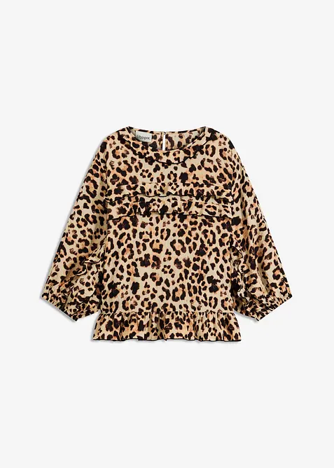 Blus av fintrådig viskosmix, bonprix