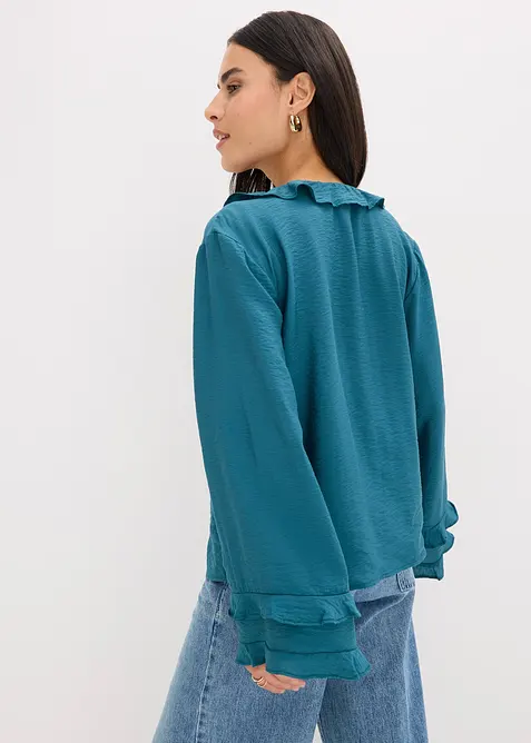 Blus av tunn viskosmix, bonprix