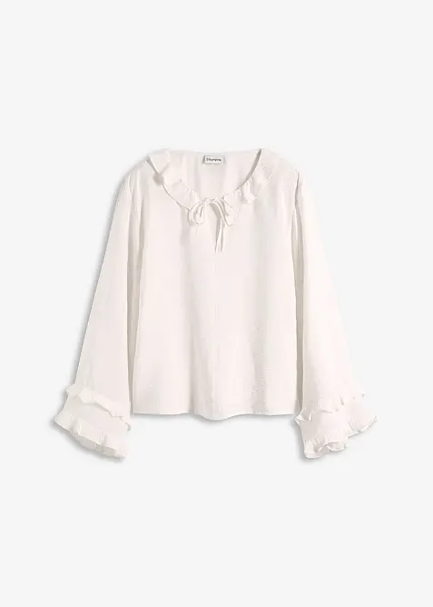 Blus av tunn viskosmix, bonprix