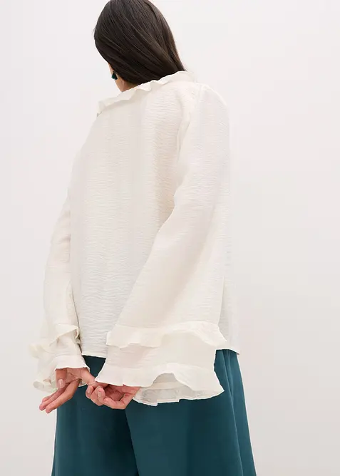 Blus av tunn viskosmix, bonprix