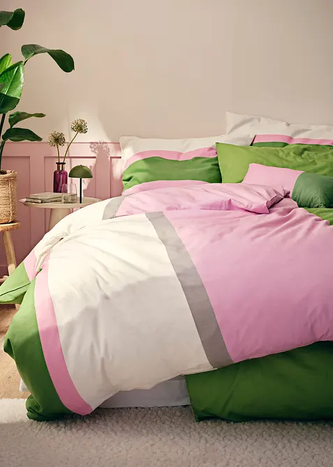 Påslakanset med colour blocking-look, bonprix