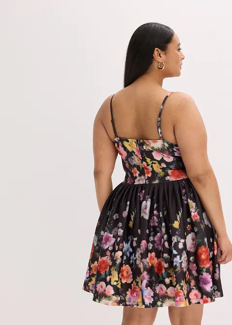 Miniklänning med virkad infällning, bonprix