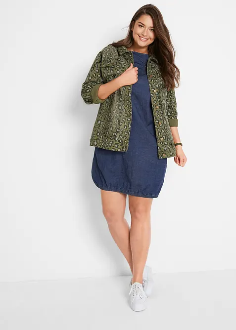 Stretchig jeanskl&auml;nning, bonprix