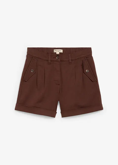 Twillshorts med h&ouml;g midja, bonprix