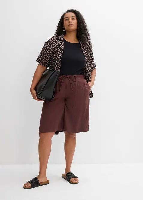 Bermudas i mjuk viskosmix, bonprix