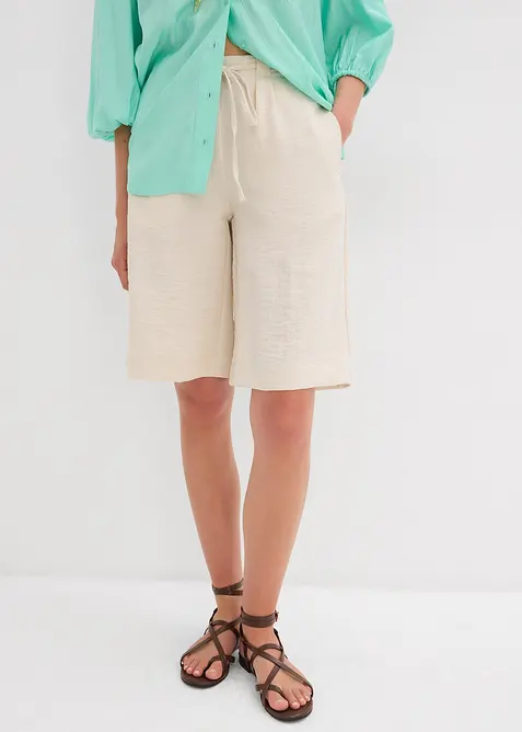 Bermudas i mjuk viskosmix, bonprix