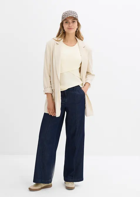 Ribbstickad mamma-/amningstopp av ren ekologisk bomull (2-pack), bonprix