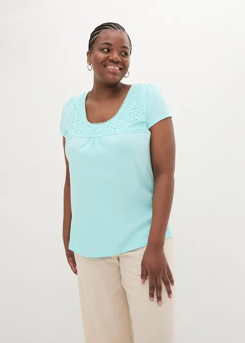 Kort&auml;rmad topp, bonprix